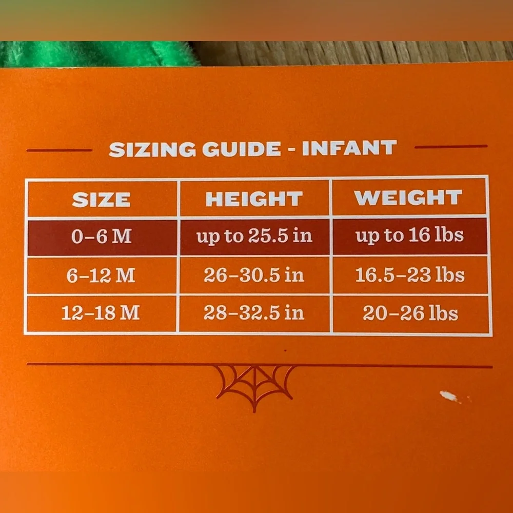 NEW Hyde & Eek Infant Pumpkin Costume size 0-6 and 6-12 Months - Picture 7 of 11